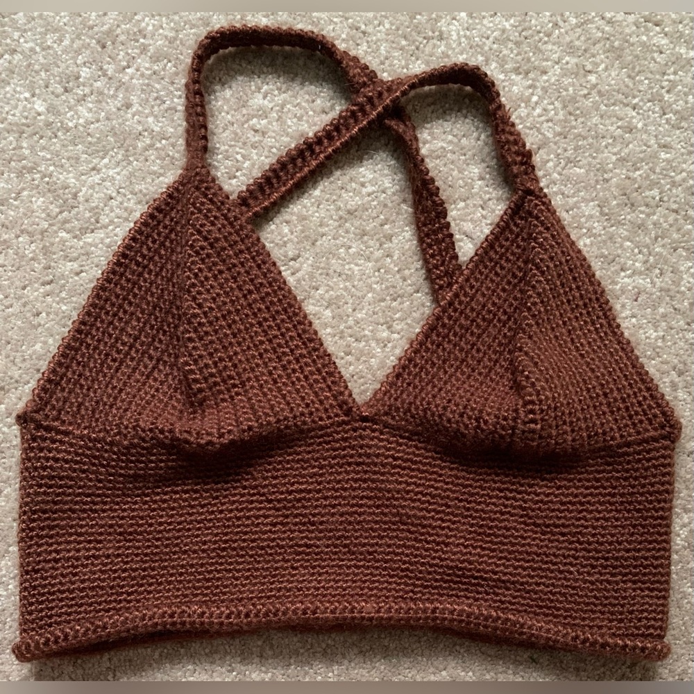 Brown Bra/Crop Top